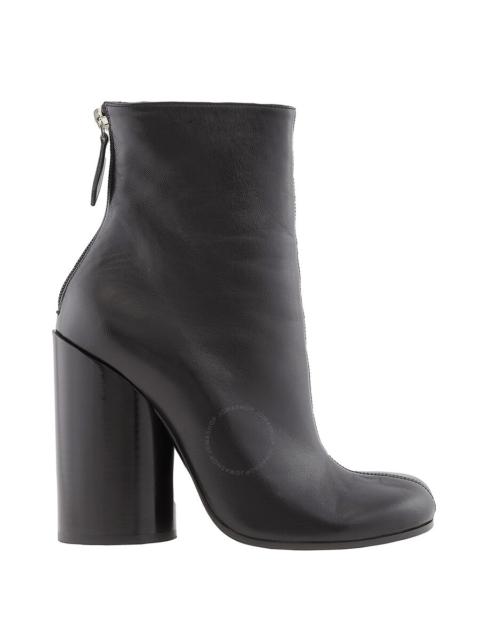Open Box - Burberry Ladies Black Anita Block-Heel Ankle Boots, Brand Size 39 ( US Size 9 )