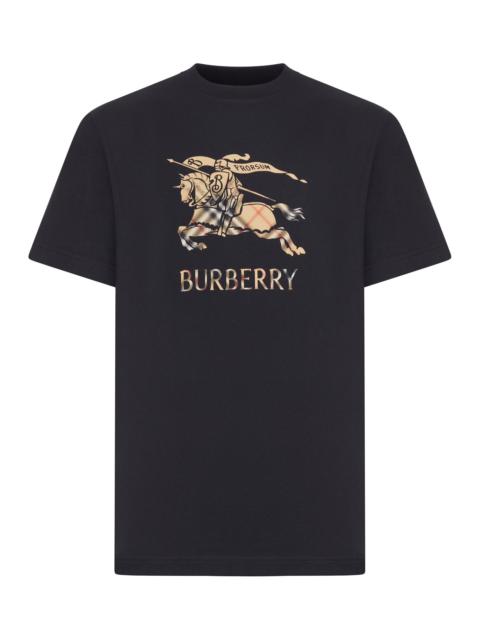 Burberry COTTON T-SHIRT WITH SHADES OF EKD