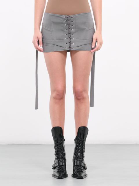 KNWLS Lace-Up Mini Skirt