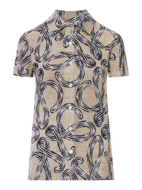 Loewe Loewe X Paula`S Ibiza Women Terry Cloth Shirt With All-Over Anagram Jacquard
