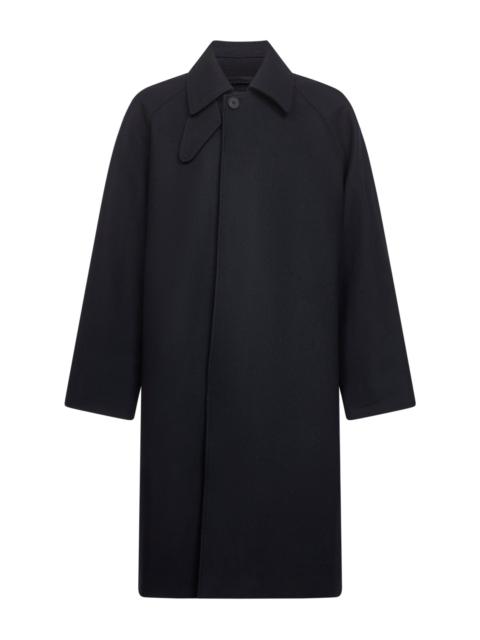Studio Nicholson Blue Melton wool blend Cabo coat