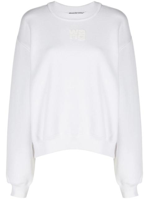 Alexander Wang Alexander Wang Women Essential Terry Crew Sweatshirt With Puff Paint Logo