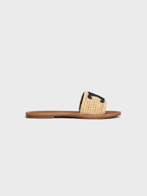 CELINE CELINE LYMPIA MULE IN RAFFIA