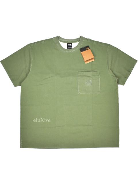 Supreme Supreme TNF Olive Pigment Print Logo T-Shirt DS