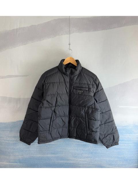 Prada Prada black triangle pocket down jacket