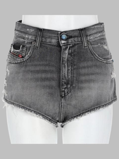 Diesel Diesel Women Shorts In Denim Con Orli Sfrangiati