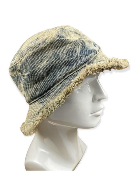 Other Designers Japanese Brand - DISTRESSED DENIM ACID WASH BUCKET HAT HS 3
