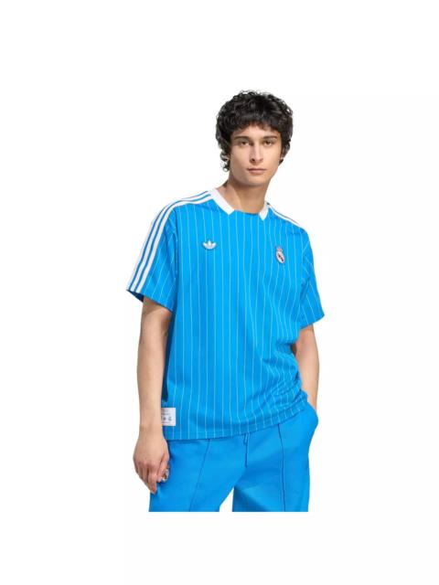 adidas Originals Men's Real Madrid Terrace Icons Jersey -Blue