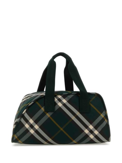 Burberry Burberry Men Printed Nylon Shield Travel Bag
