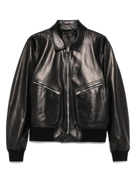 TOM FORD leather bomber jacket