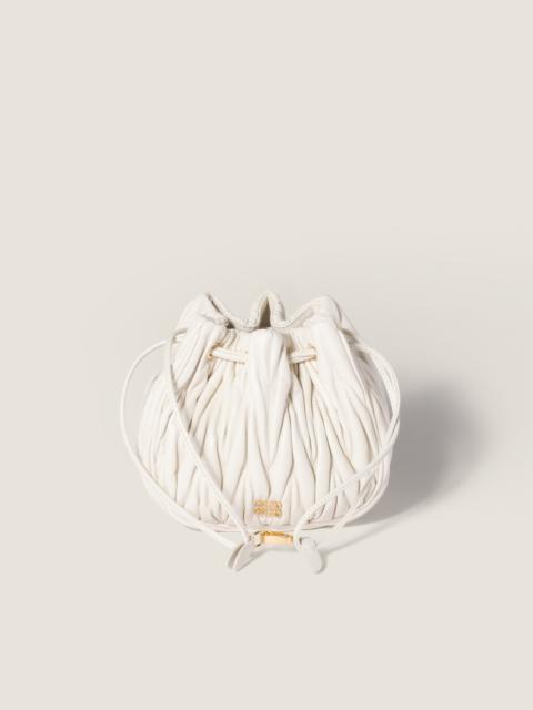 Miu Miu Matelassé nappa leather pouch