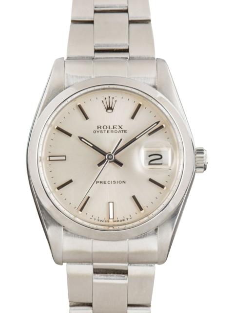 ROLEX Used Rolex Oysterdate ref 6694 Silver Dial