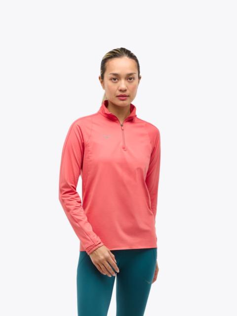 HOKA Women's GlideTech Quarter Zip in Grapfruit