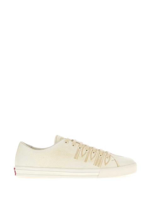 Prada Prada Men Ivory Leather Sneakers