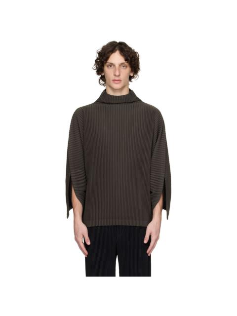 ISSEY MIYAKE Brown Kinetic Sculpture Turtleneck
