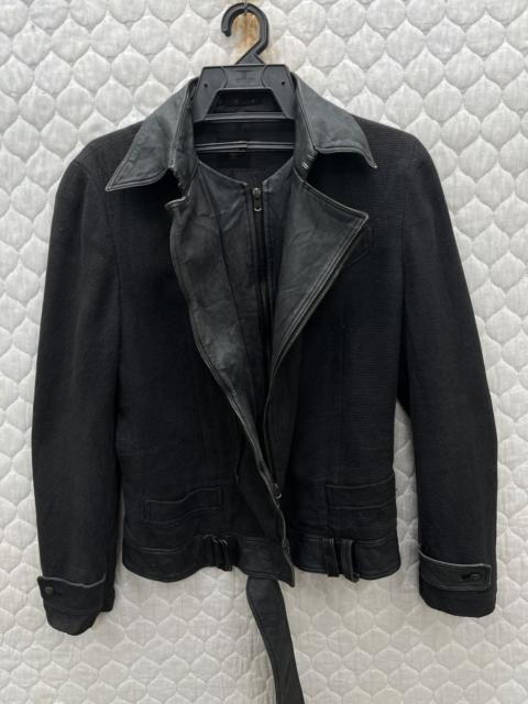 Other Designers Ato Matsumoto - 🔥🔥🔥ARCHIVE ATO MATSUTOMO COTTON LEATHER BIKER JACKET