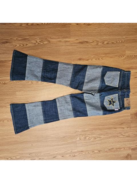Hysteric Glamour 2000s Diable De Nubile Patchwork Flare Jeans
