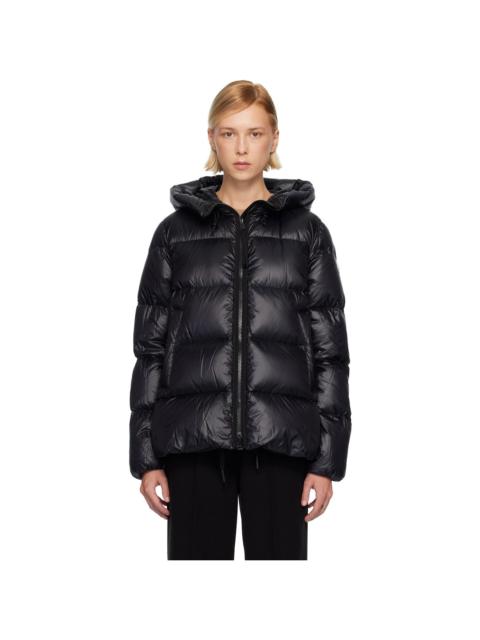 Moncler Black Serittes Hooded Short Down Jacket