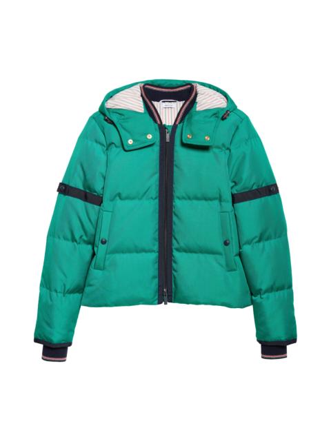 Thom Browne Thom Browne Removable Hood Down Coat in Green at Nordstrom