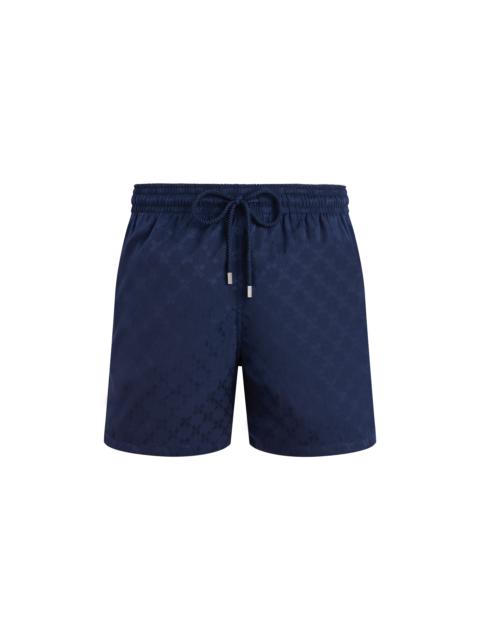 Vilebrequin Men Swim shorts Turtle Monogram Jacquard