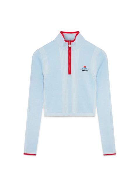 CASABLANCA Ski Merino Base Layer Crop Top | Casablanca Paris