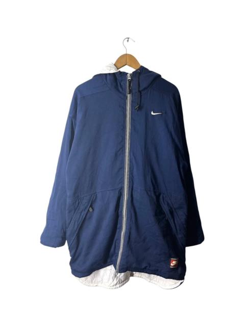 Nike VINTAGE NIKE TEAM BASEBALL LONG COAT WINDBREAKER JACKET
