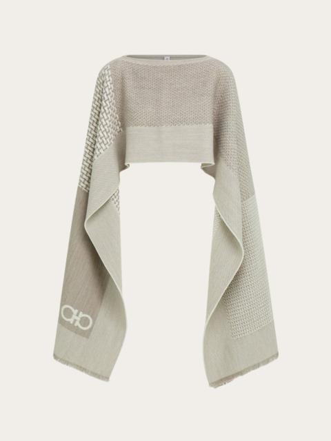 FERRAGAMO Jacquard cape