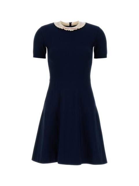 Valentino Navy blue knit mini dress