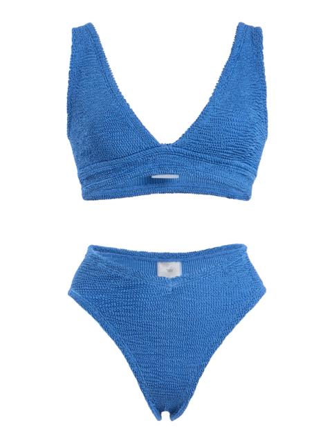 Hunza G Angel Seersucker Bikini blue