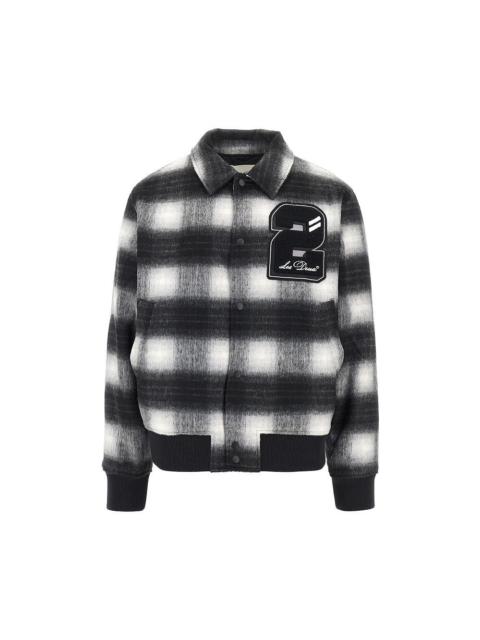 Les Deux Les Deux Shadowcheck Varsity Jacket Black