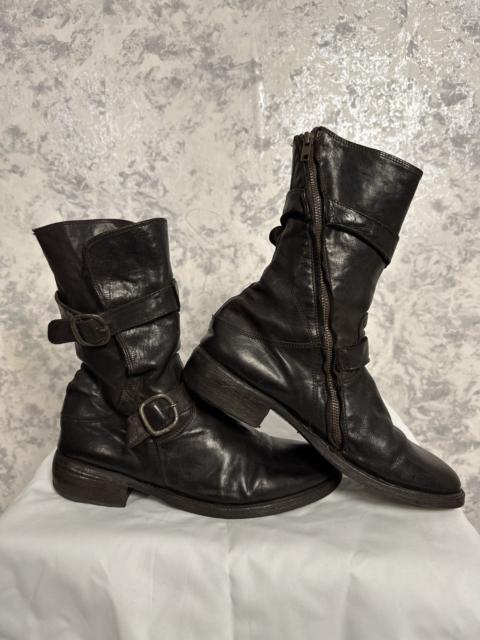 OFFICINE CREATIVE Archive Officine Creative Guidi Style Belt Zip Boots Leather