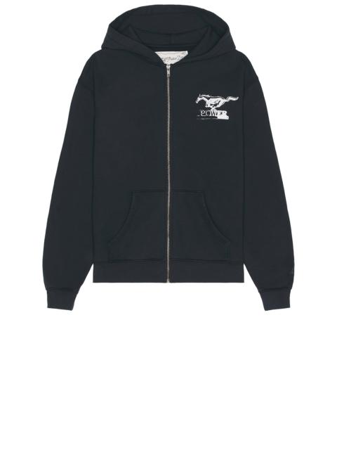 One Of These Days Mustang Cross Zip Up Hoodie