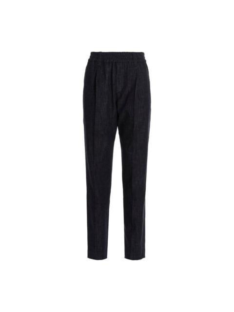 Brunello Cucinelli Brunello Cucinelli Woblack Relaxed Cotton Trousers
