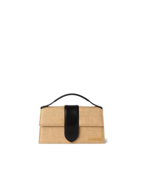 JACQUEMUS Jacquemus Le Grand Bambino Raffia Effect Shoulder Bag Women