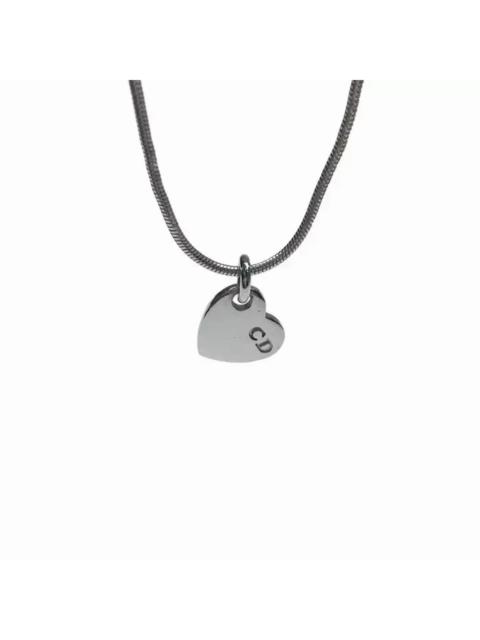 Dior Christian Silver Heart Necklace