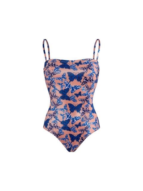Vilebrequin Women Bustier One-piece Swimsuit Disco Butterflly