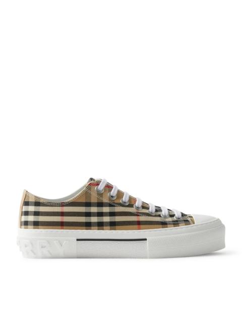 Burberry CHECKED COTTON SNEAKERS