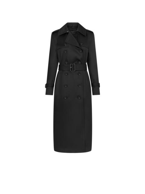 TOM FORD TRENCH COAT WITH LEATHER UNDERCOLLAR