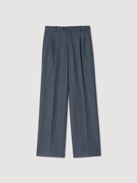 Sandro STRIPED TROUSERS