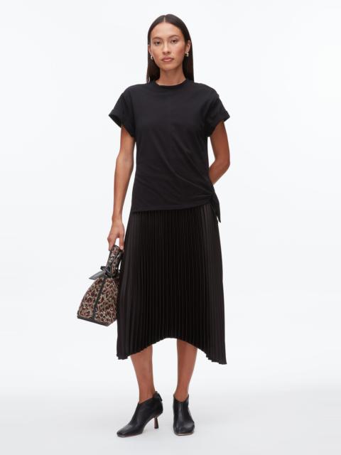 3.1 Phillip Lim T-Shirt Combo Dress with Pleated Skirt