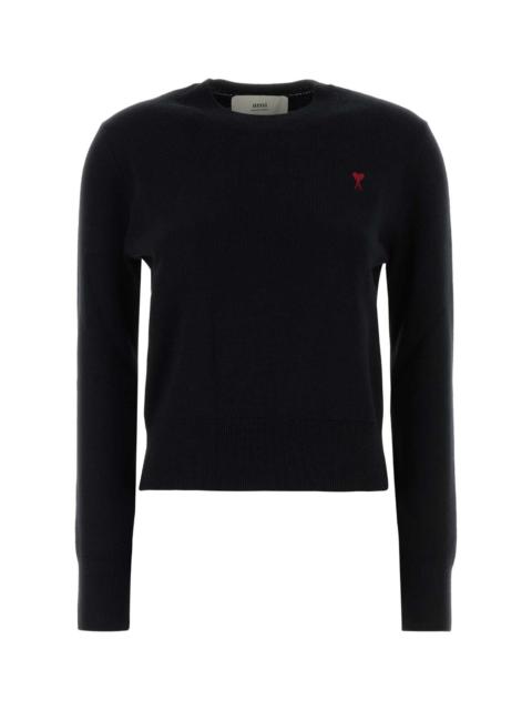 AMI Paris Ami Women Black Wool Sweater