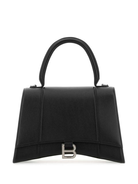 BALENCIAGA Balenciaga Women Black Leather Hourglass Handbag