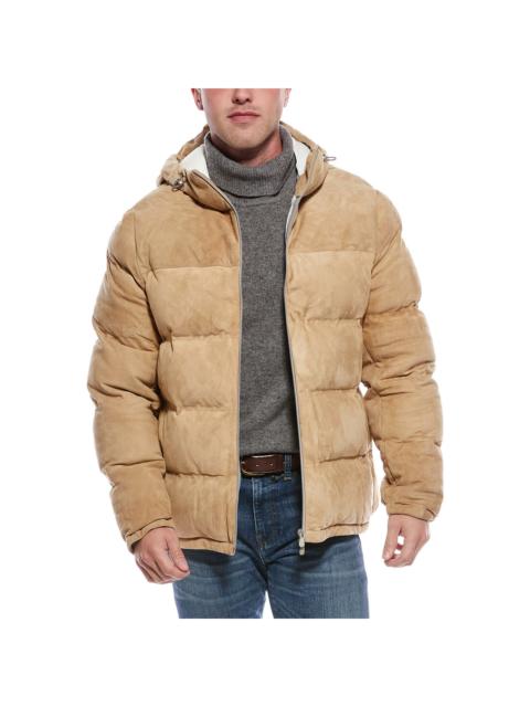 Brunello Cucinelli Brunello Cucinelli Quilted Suede Down Coat