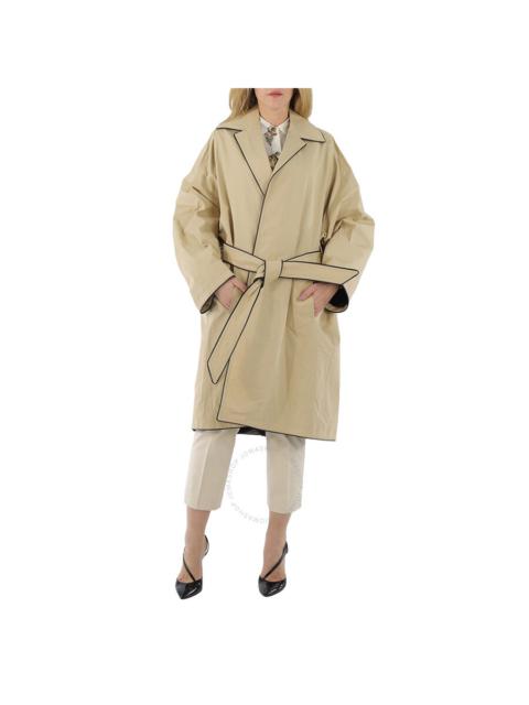 Balenciaga Ladies Beige Belted Trench Coat