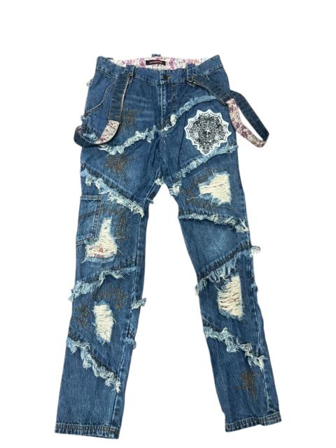 Hysteric Glamour Algonquin Bondage Punk Rockabilly Denim Pants
