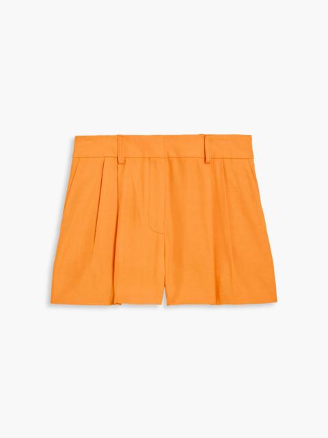 Stella McCartney Pleated crepe shorts