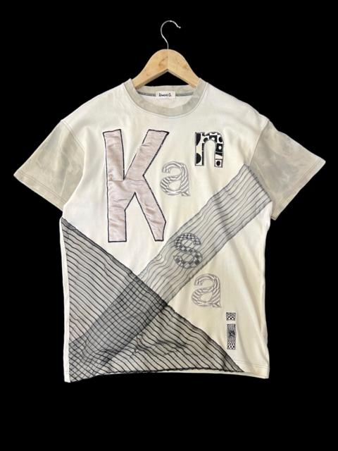 Other Designers Kansai Yamamoto Kbs - VTG KANSAI O2 TIE DYE EMBROIDERY SPELLOUT AND LOGO DSIGN