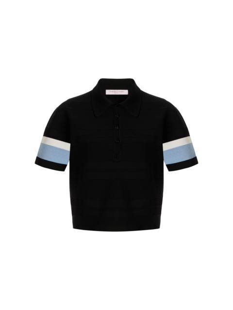 CAROLINA HERRERA Knit Polo Top multi