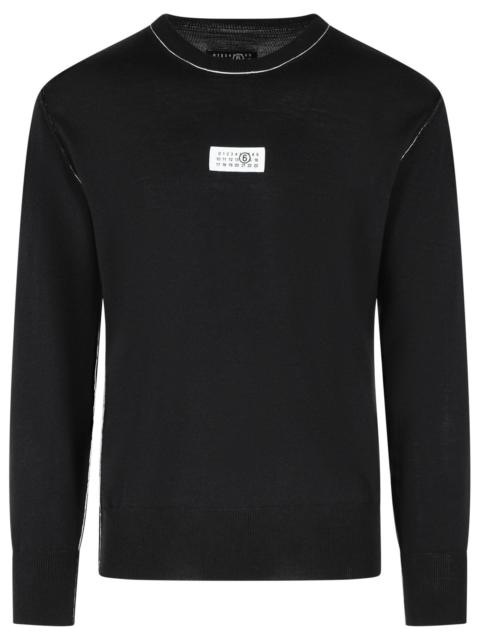 MM6 Maison Margiela MM6 Maison Margiela Virgin Wool Blend Sweater Black