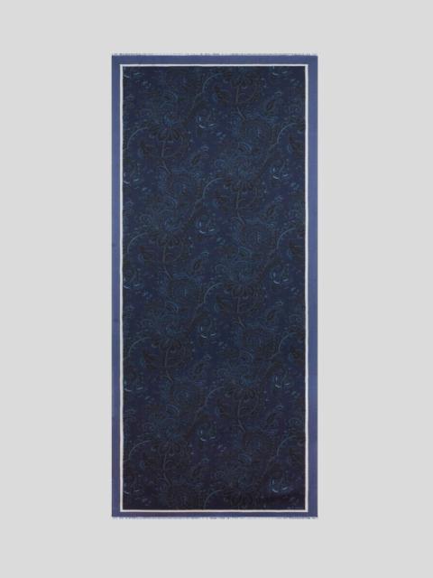 Etro CASHMERE-BLEND SCARF WITH FLORAL PAISLEY MOTIF